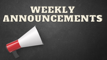 Weekly Announcements