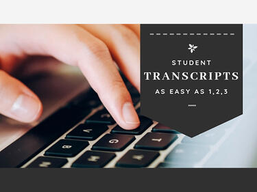 hand typing, text transcripts