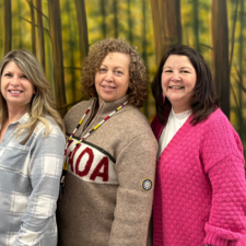 Three female staff at Yale secondary who support Indigenous students